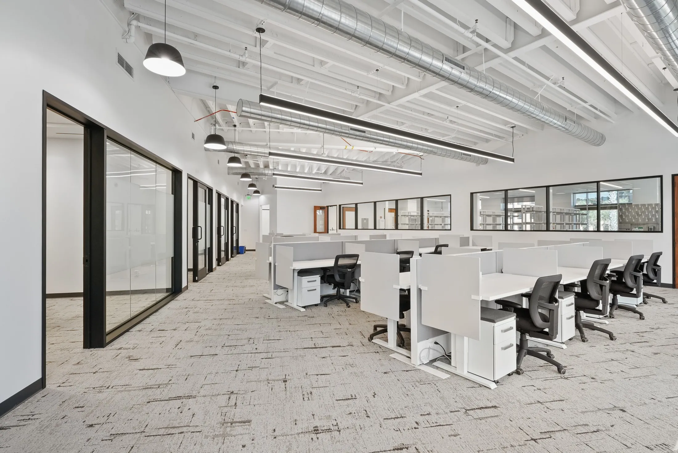 Open office bay in Suite 150 at 4475 Executive Drive, San Diego